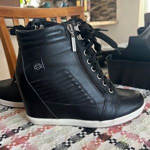 Harley Davidson Wedge Sneakers - 9.5